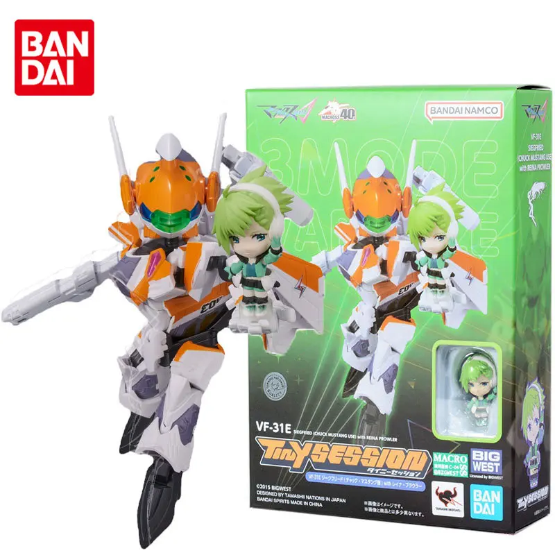 Bandai Original TINY SESSION VF-31E SIEGFRIED CHUCK MUSTANG USE WITH REINA PROWLER Kawaii Cute Anime Action Figures Model Toys
Bandai Original TINY SESSION VF-31E SIEGFRIED CHUCK MUSTANG USE WITH REINA PROWLER Kawaii Cute Anime Action Figures Model Toys
