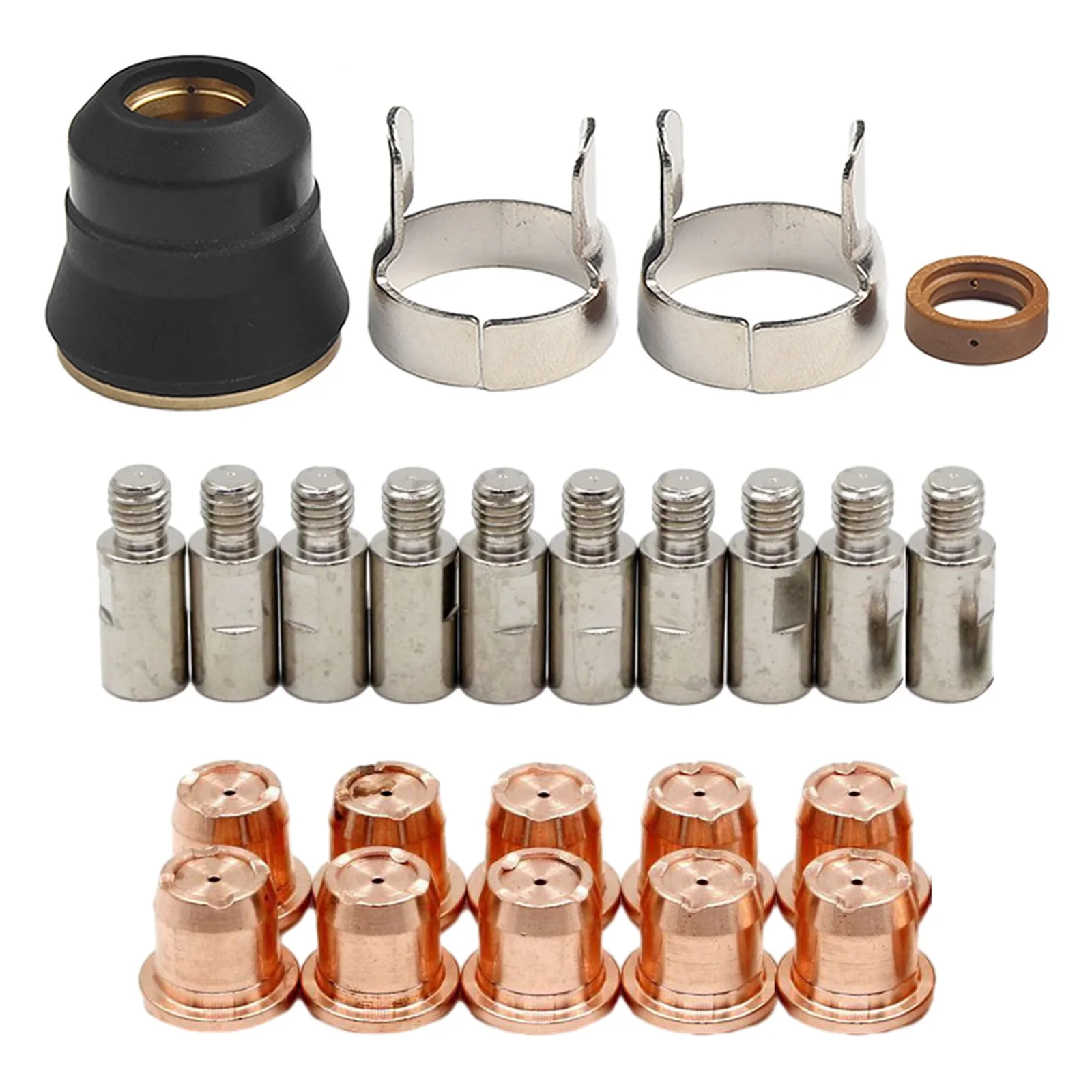 Increase Your Cutting Efficiency with 24pcs IPT40 Plasma Torch Consumables Set Tip Electrode for Plasma Cutting
Increase Your Cutting Efficiency with 24pcs IPT40 Plasma Torch Consumables Set Tip Electrode for Plasma Cutting