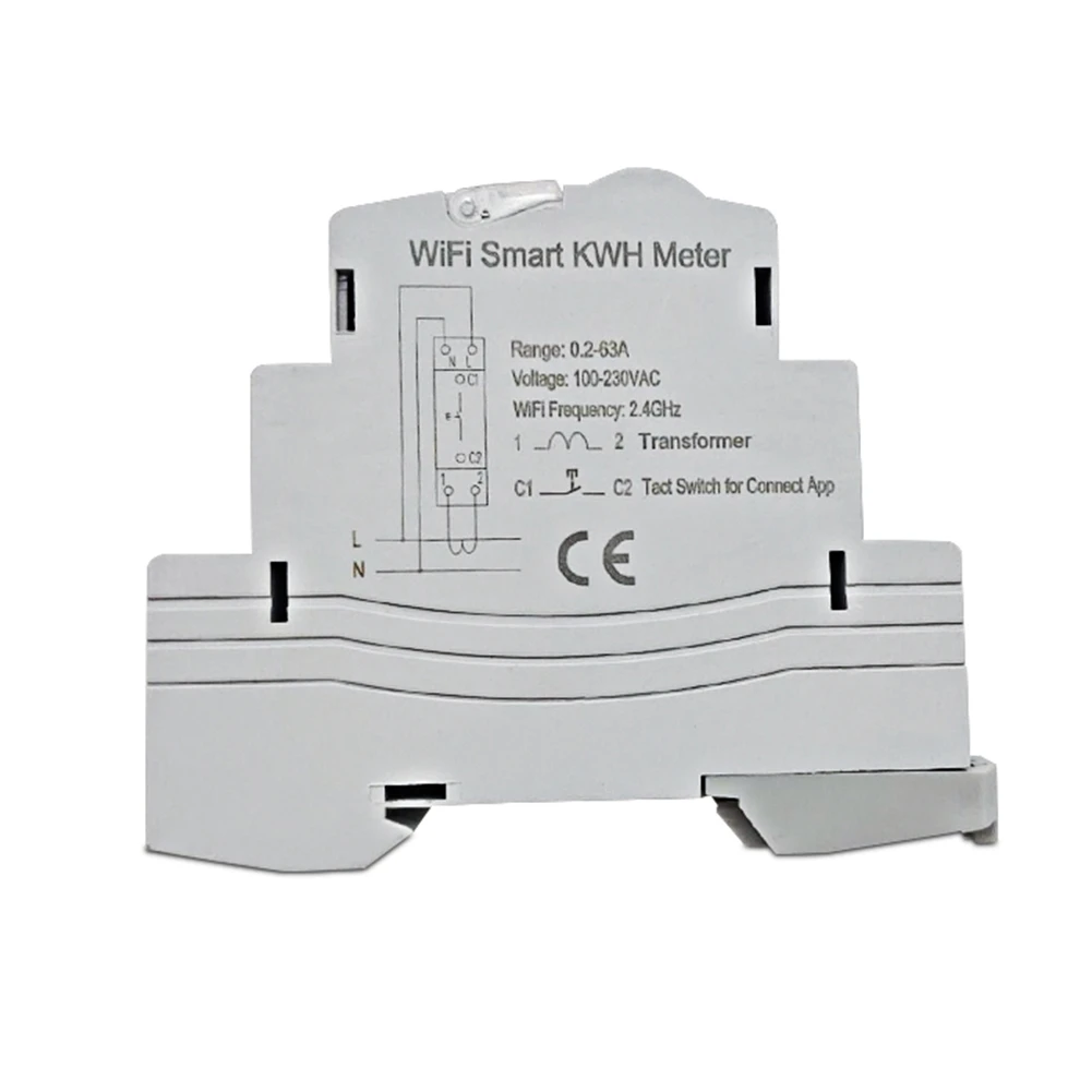 Tuya Single Phase WiFi Intelligen Energy Meter 100A Din Rail Precisely Measuring Voltmeter Ammeter Power ATMS1603
Tuya Single Phase WiFi Intelligen Energy Meter 100A Din Rail Precisely Measuring Voltmeter Ammeter Power ATMS1603