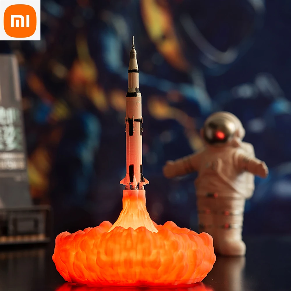 Лампа Xiaomi 3D с принтом ракеты, лампа со Сатурном, новый необычный подарок, креативное украшение, светодиодная Маленькая ночная лампа
Лампа Xiaomi 3D с принтом ракеты, лампа со Сатурном, новый необычный подарок, креативное украшение, светодиодная Маленькая ночная лампа