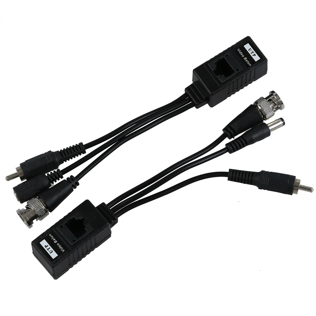 1 Pair 3 in 1 Plug BNC Male to RJ45 Audio Video Power Balun Transceiver for CCTV Camera
1 Pair 3 in 1 Plug BNC Male to RJ45 Audio Video Power Balun Transceiver for CCTV Camera