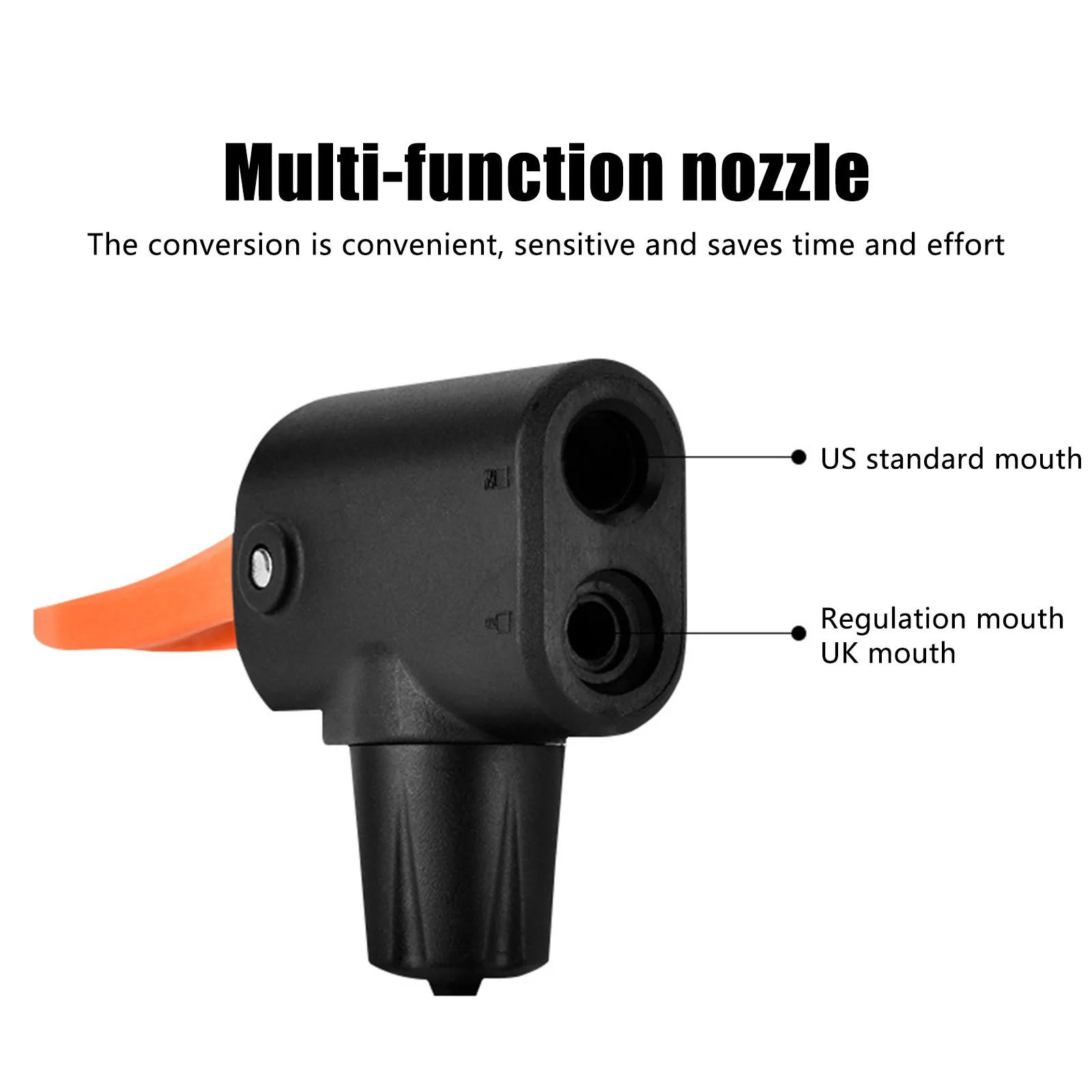 Bicycle Multi-function Pump Inflator Three-In-One Multi-Function Multi-Valve Head Tire Valve Joint Double-headed Mouthpiece
Bicycle Multi-function Pump Inflator Three-In-One Multi-Function Multi-Valve Head Tire Valve Joint Double-headed Mouthpiece