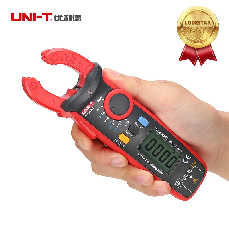 UNI-T Digital Clamp Meter UT210A UT210B UT210C UT210D UT210E Pliers Ammeter Voltmeter Professional Electrician Tester Multimeter 
UNI-T Digital Clamp Meter UT210A UT210B UT210C UT210D UT210E Pliers Ammeter Voltmeter Professional Electrician Tester Multimeter