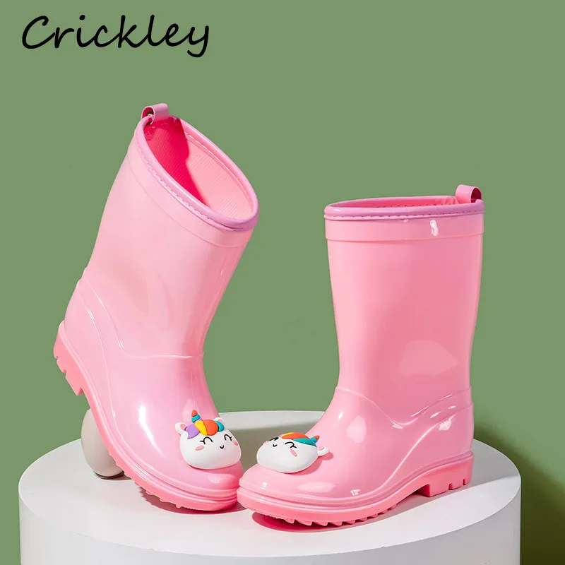 PVC Waterproof Girls Boys Rain Boots Cartoon Unicorn Anti Slip Children Cute Dinosaur Outdoor Soft Mid Calf Kids Rain Shoes
PVC Waterproof Girls Boys Rain Boots Cartoon Unicorn Anti Slip Children Cute Dinosaur Outdoor Soft Mid Calf Kids Rain Shoes