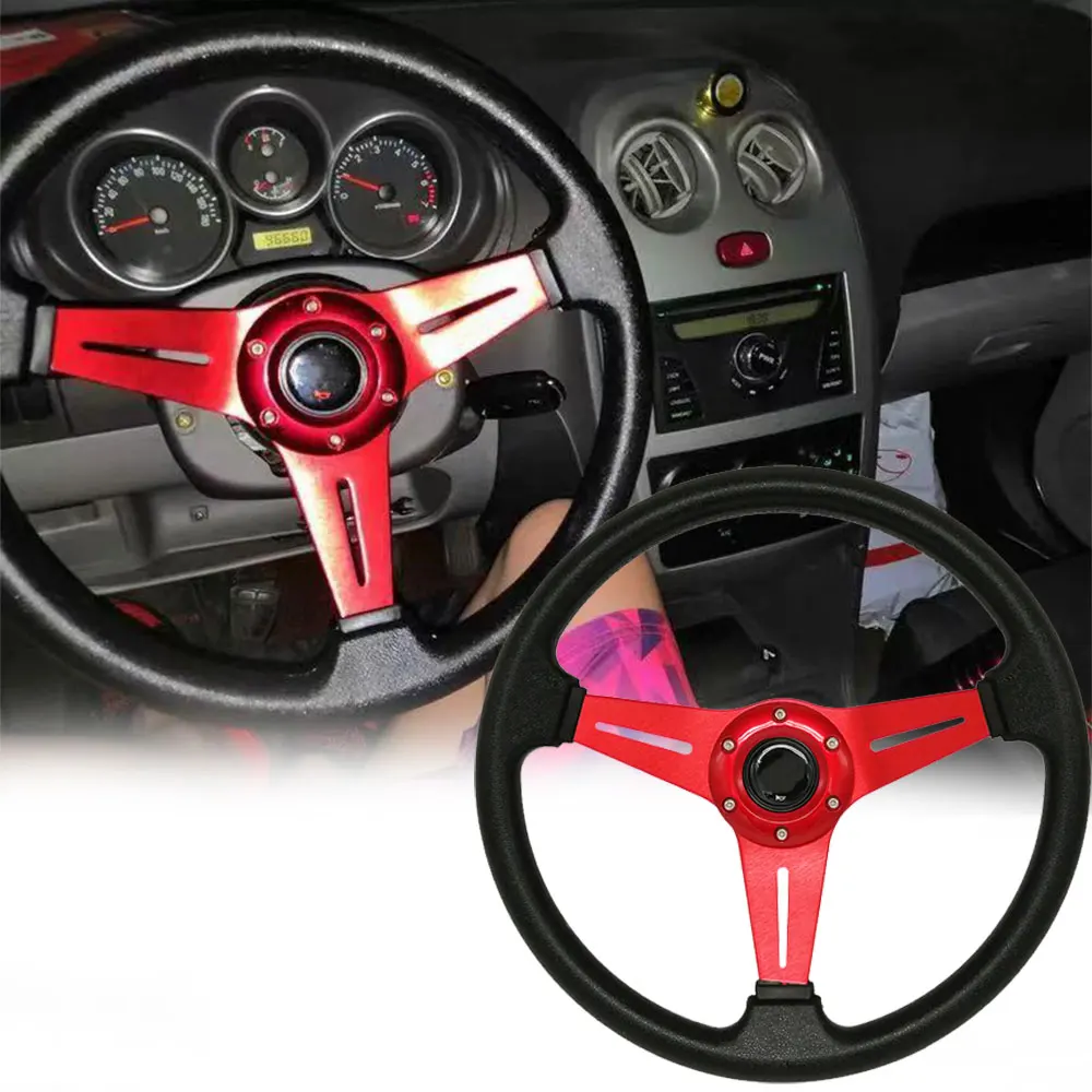 340MM Car Sport Steering Wheel PU Drift Rally Racing Steering Wheels Universal
340MM Car Sport Steering Wheel PU Drift Rally Racing Steering Wheels Universal
