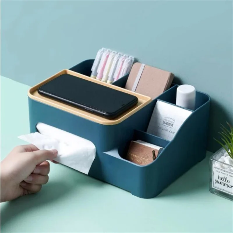 Multifunctional Tissue Box Cover with Remote Control Holder Stationery Case Home Bathroom Bedroom Desktop Cosmetic Organizer
Multifunctional Tissue Box Cover with Remote Control Holder Stationery Case Home Bathroom Bedroom Desktop Cosmetic Organizer