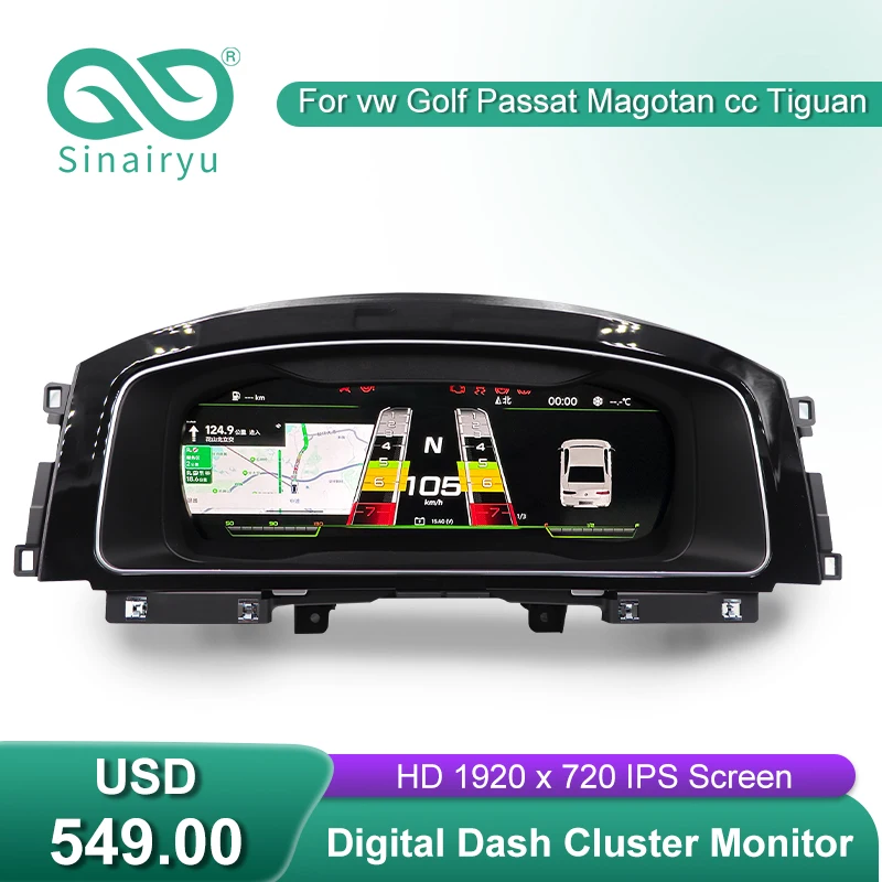 12.5 Inch Digital Dashboard Panel Virtual Instrument Cluster CockPit LCD Speedometer Monitor For VW Golf 7/7.5 GTI R-Line Golf6
12.5 Inch Digital Dashboard Panel Virtual Instrument Cluster CockPit LCD Speedometer Monitor For VW Golf 7/7.5 GTI R-Line Golf6