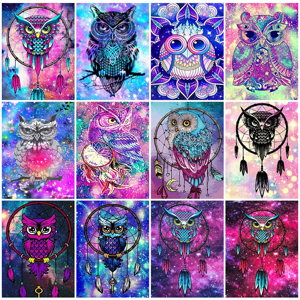 EverShine полноразмерная алмазная живопись, рандомная картина Ловца снов, птица и крест, вышивка в виде совы, 5D Декор для комнаты 
EverShine полноразмерная алмазная живопись, рандомная картина Ловца снов, птица и крест, вышивка в виде совы, 5D Декор для комнаты