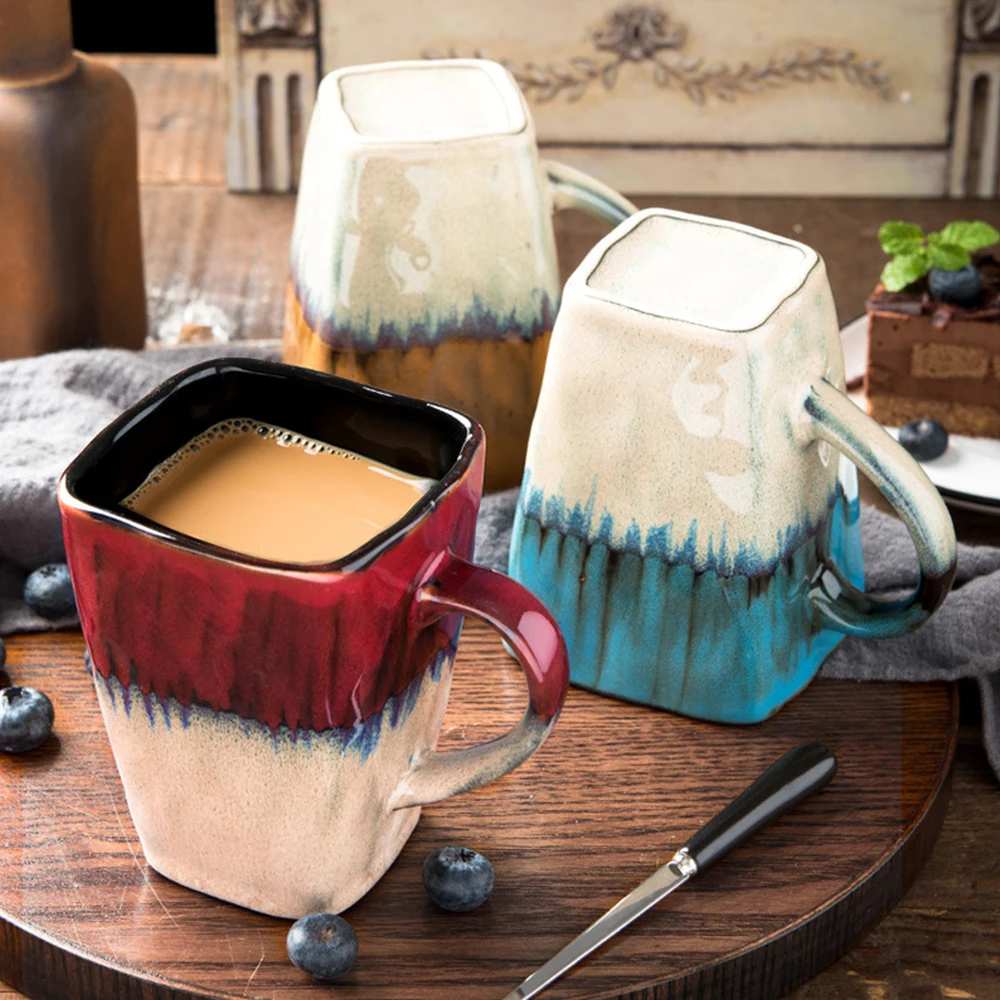 

Creative Ceramic Cups Graffiti Ceramic Coffee Mug Coffee Cup Party Gift Porcelain Tea Mugs Breakfast Milk Juice Drink Cup