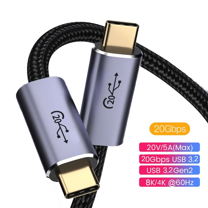 20Gbps USB 3.2 To Type C Cable USB Fast Data Cable For Macbook Pro 8K USB Extension Cable USB C Type-C Quick Cable 1M/2M/3M
20Gbps USB 3.2 To Type C Cable USB Fast Data Cable For Macbook Pro 8K USB Extension Cable USB C Type-C Quick Cable 1M/2M/3M