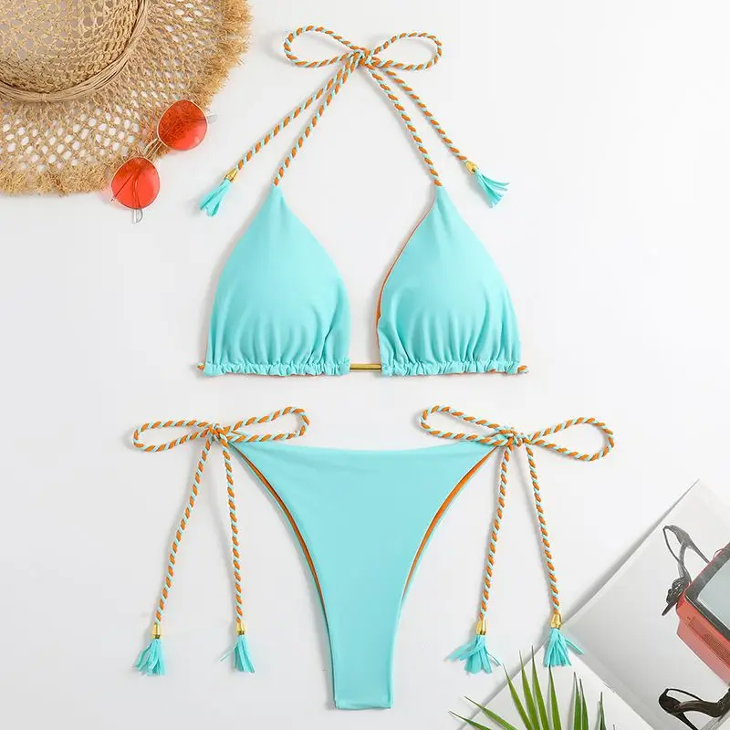 Swimsuit Women Swimwear Bikinis 2023 New High Waist Push Up Bikini Set Sexy Thong Drawstring Bathing Suit Beach Wear Female
Swimsuit Women Swimwear Bikinis 2023 New High Waist Push Up Bikini Set Sexy Thong Drawstring Bathing Suit Beach Wear Female