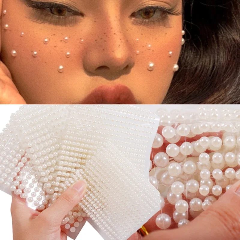 Face Jewelry 3-6mm White Pearl Temporary Tattoo Face Body Tattoo Eyebrow Diamond Nail Sticker Party Makeup Tool Rhinestone
Face Jewelry 3-6mm White Pearl Temporary Tattoo Face Body Tattoo Eyebrow Diamond Nail Sticker Party Makeup Tool Rhinestone