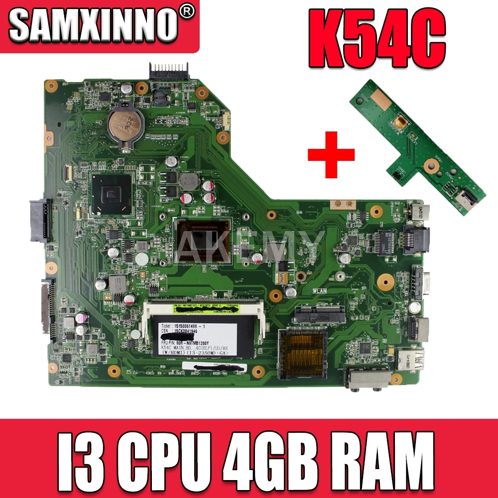 K54C материнская плата I3 ЦП 4 Гб ОЗУ для Asus K54 K54C X54C материнская плата для ноутбука K54C материнская плата K54C тест материнской платы 100% ОК
K54C материнская плата I3 ЦП 4 Гб ОЗУ для Asus K54 K54C X54C материнская плата для ноутбука K54C материнская плата K54C тест материнской платы 100% ОК