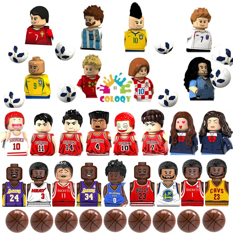 Blocks Slum Dunk Basketball Players Figures Building Blocks Football Mini Action Figures Toys For Kids Christmas Gifts
Blocks Slum Dunk Basketball Players Figures Building Blocks Football Mini Action Figures Toys For Kids Christmas Gifts