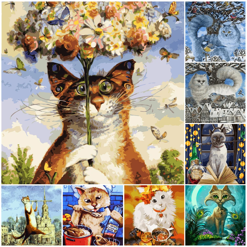 DIY Painting By Numbers Animal Cat 40x50cm HandPainted Oil Painting Drawing On Canvas Kill Time Unique Gift Home Decoration
DIY Painting By Numbers Animal Cat 40x50cm HandPainted Oil Painting Drawing On Canvas Kill Time Unique Gift Home Decoration