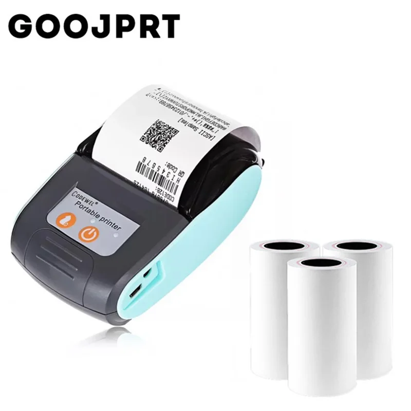 

58mm Thermal Receipt Printer Compatible With Android IOS Windows System Bluetooth-Compatable Portable Mini Printer Printing Bill
