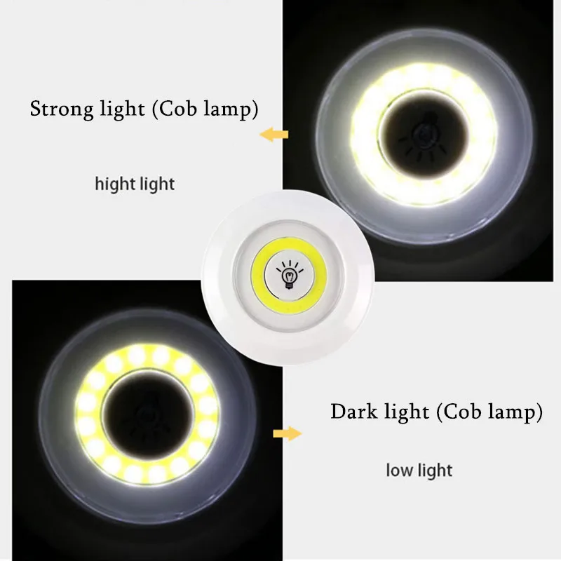 3W COB Switch Push Button for Home Stairs Kitchen Bathroom Under Cabinet Lamp Dimmable Remote Control Wardrobe Light Night Light
3W COB Switch Push Button for Home Stairs Kitchen Bathroom Under Cabinet Lamp Dimmable Remote Control Wardrobe Light Night Light