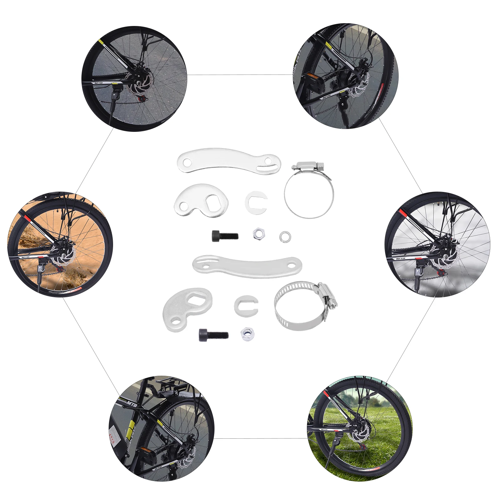 2 Set Front/Rear Universal Torque Arm Conversion Kit For Electric Bicycle E-Bike Universal Torque Arm Conversion Kits 2Set
2 Set Front/Rear Universal Torque Arm Conversion Kit For Electric Bicycle E-Bike Universal Torque Arm Conversion Kits 2Set