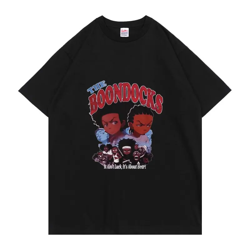 Футболка Мужская/женская с принтом "The Boondocks", крутая свободная хлопковая тенниска с короткими рукавами, забавная майка в стиле хип-хоп, хуи и ...
Футболка Мужская/женская с принтом "The Boondocks", крутая свободная хлопковая тенниска с короткими рукавами, забавная майка в стиле хип-хоп, хуи и ...