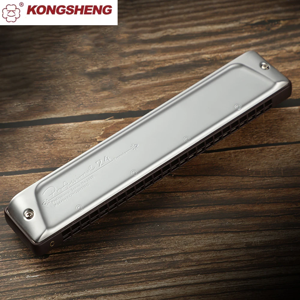 KONGSHENG Tremolo Harmonica Key Of C 24 Holes Harp Phosphor Bronze Reeds ABS Comb Musical Instruments Professional Series 2420
KONGSHENG Tremolo Harmonica Key Of C 24 Holes Harp Phosphor Bronze Reeds ABS Comb Musical Instruments Professional Series 2420