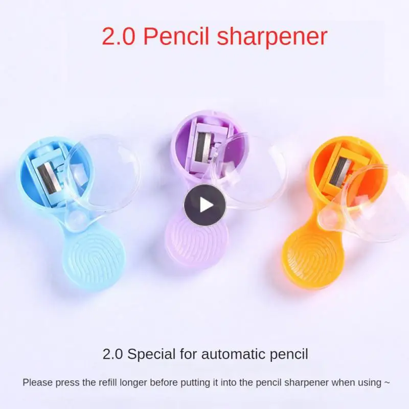 

Spherical Pencil Sharpener 2.0 Double Holes Closed Lid Design Pencil Sharpener Plastic Material Moderate Thickness Sharpener