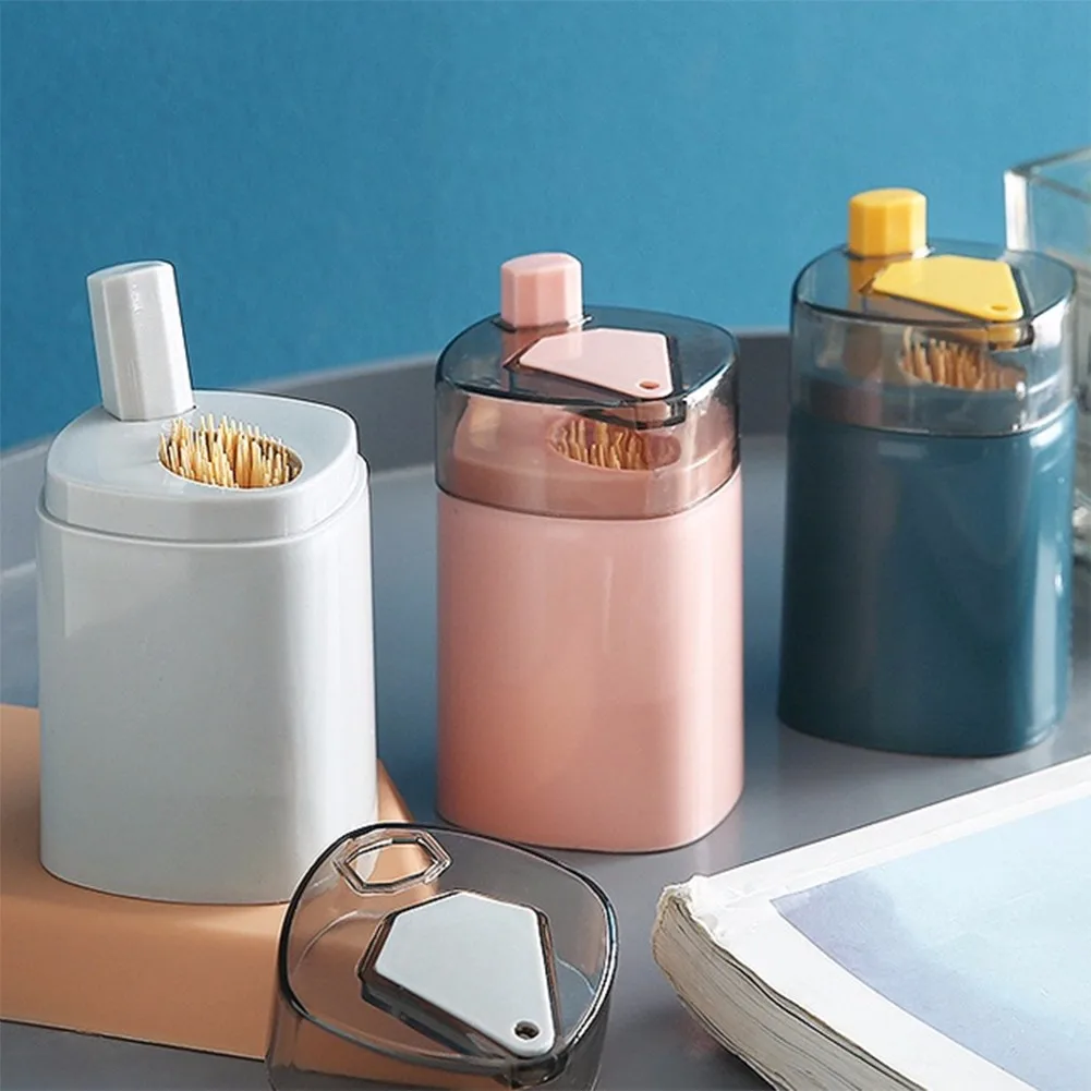 Creative Automatic Pops Up Toothpick Box Holder Dispenser Home Living Room Dining Room Toothpick Storage Boxes Holder Container
Creative Automatic Pops Up Toothpick Box Holder Dispenser Home Living Room Dining Room Toothpick Storage Boxes Holder Container