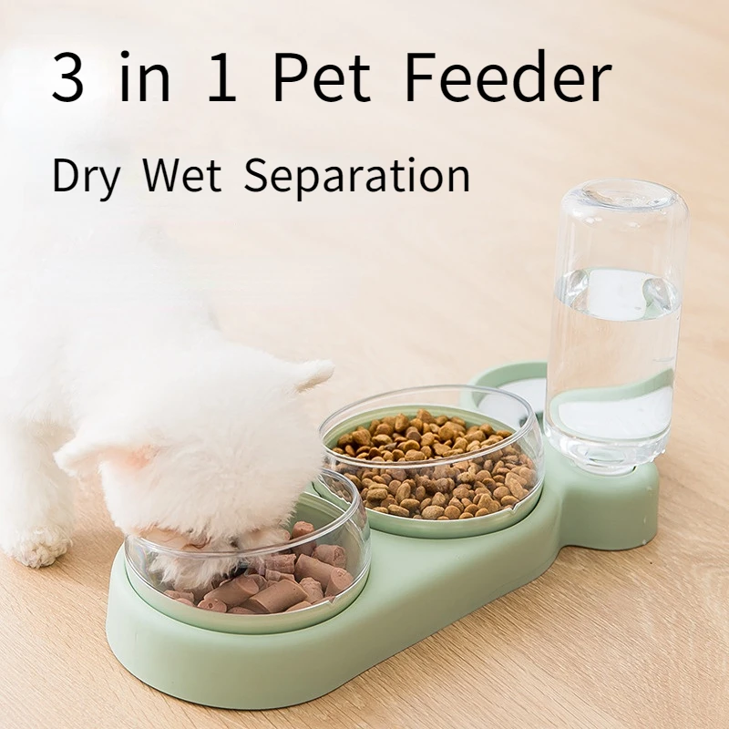 Double Dog Cat Bowls,3 in 1 Premium Cat Food and Water Bowl Set,Non Slip Anti Spill Stable Separation Design,Automatic Dispenser
Double Dog Cat Bowls,3 in 1 Premium Cat Food and Water Bowl Set,Non Slip Anti Spill Stable Separation Design,Automatic Dispenser