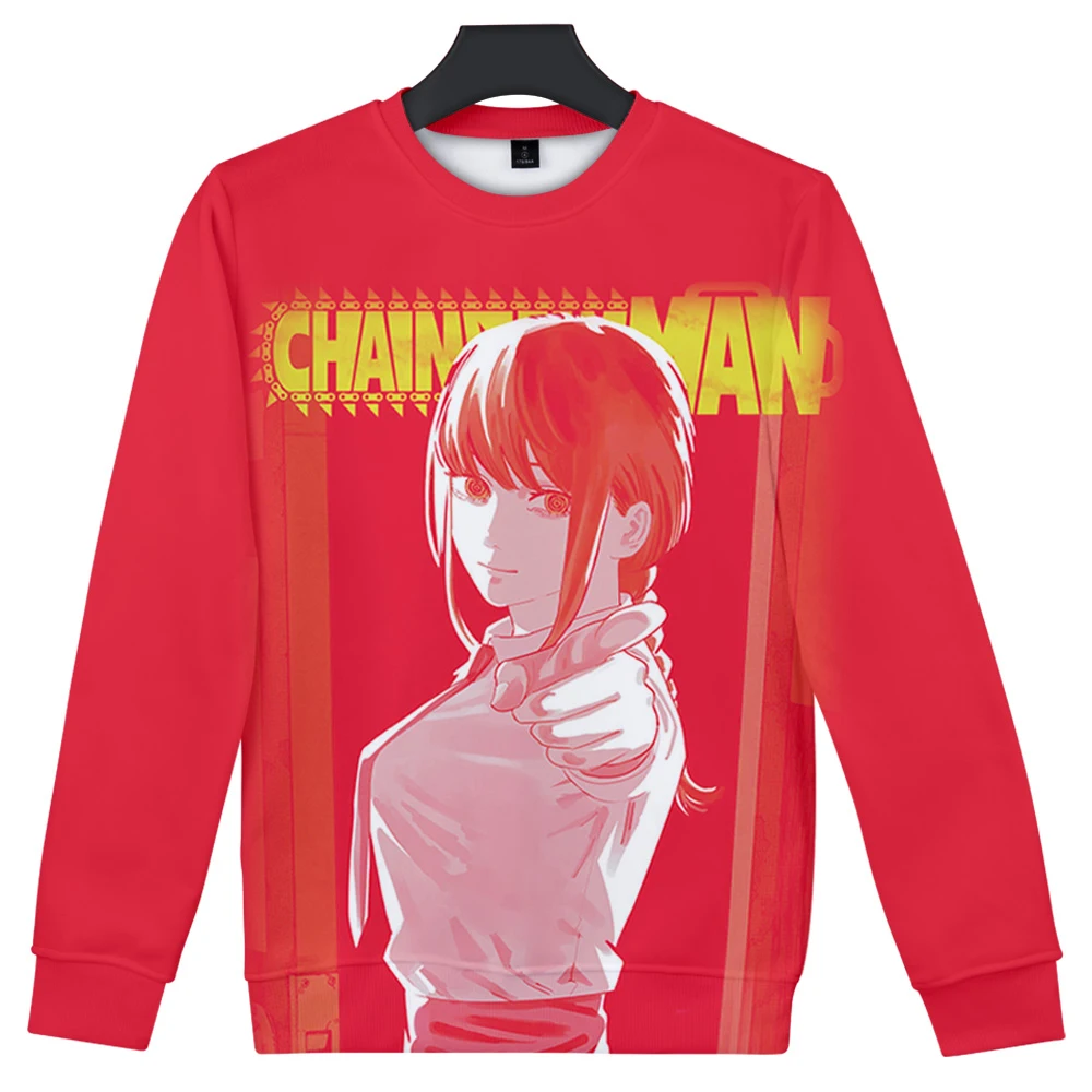 Chainsaw Man O-Neck Sweatshirt 3D Women/Men Fashion Long Sleeve Sweatshirts Harajuku Streetwear Anime Clothes
Chainsaw Man O-Neck Sweatshirt 3D Women/Men Fashion Long Sleeve Sweatshirts Harajuku Streetwear Anime Clothes