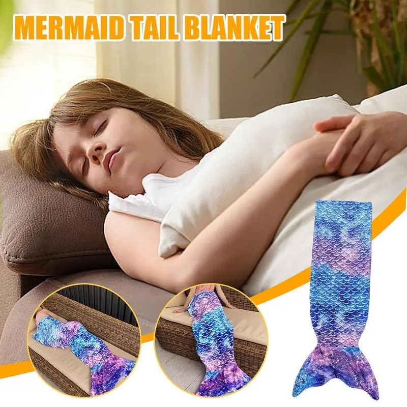Mermaid Tail Blanket Wearable Blanket For Girls Teens Sleeping Bag All Seasons Soft Flannel Snuggle Blanket home supplies
Mermaid Tail Blanket Wearable Blanket For Girls Teens Sleeping Bag All Seasons Soft Flannel Snuggle Blanket home supplies