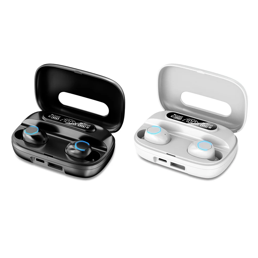 Настоящие беспроводные наушники Bluetooth-совместимые V5.2 перезаряжаемые наушники с шумоподавлением портативные карманные наушники для бега 
Настоящие беспроводные наушники Bluetooth-совместимые V5.2 перезаряжаемые наушники с шумоподавлением портативные карманные наушники для бега