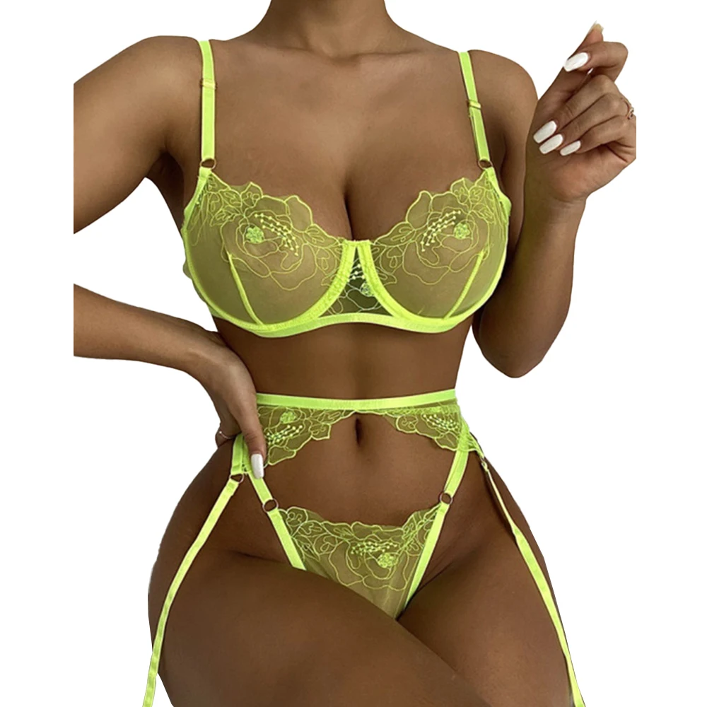 Mesh Bra Thong Set Women Sexy Lingerie Underwear Set Brassiere Transparent Lace Bra Set Garter Erotic Nightwear Sleepwear A50
Mesh Bra Thong Set Women Sexy Lingerie Underwear Set Brassiere Transparent Lace Bra Set Garter Erotic Nightwear Sleepwear A50