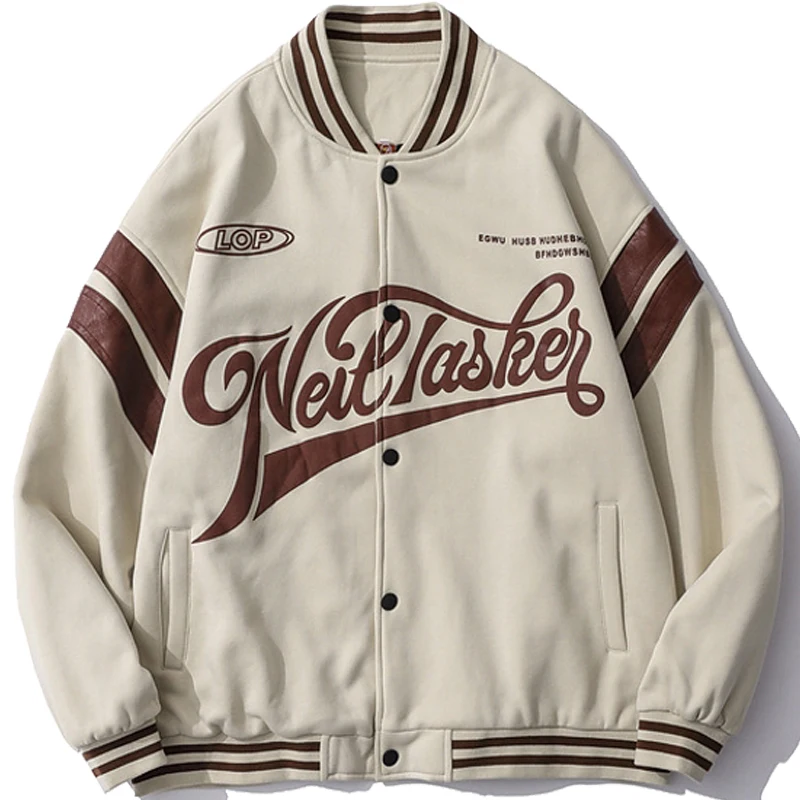 Hip Hop Harajuku Baseball Jacket Men 2021 Autumn Korea Style Fashion Letter Print Bomber Jacket Couples Casual Coats Streetwear
Hip Hop Harajuku Baseball Jacket Men 2021 Autumn Korea Style Fashion Letter Print Bomber Jacket Couples Casual Coats Streetwear