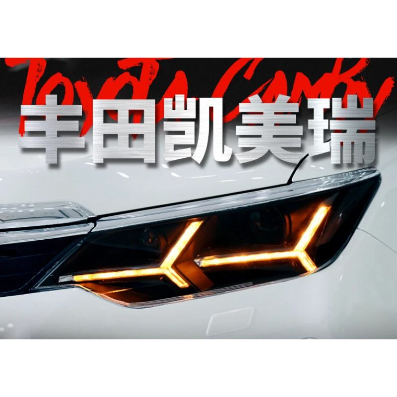 Подходит для Toyota 15-17, новая модель, модификация в сборе, двойные цветные дневные ходовые огни и проточные огни
Подходит для Toyota 15-17, новая модель, модификация в сборе, двойные цветные дневные ходовые огни и проточные огни