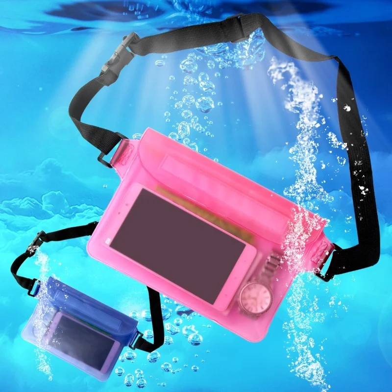 Outdoor Swimming bag Beach Use Universal Seal Type Men Women Waterproof Waist Bag PVC Pouch Belt Bag for iphone Mobile Phone
Outdoor Swimming bag Beach Use Universal Seal Type Men Women Waterproof Waist Bag PVC Pouch Belt Bag for iphone Mobile Phone