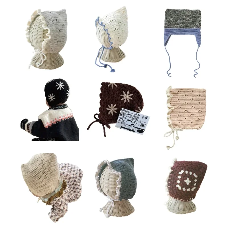 Delicate Knitted Baby Hat with Adjustable Tie Lace Trim Newborn Bonnet Cap Shower Gift for Toddlers
Delicate Knitted Baby Hat with Adjustable Tie Lace Trim Newborn Bonnet Cap Shower Gift for Toddlers
