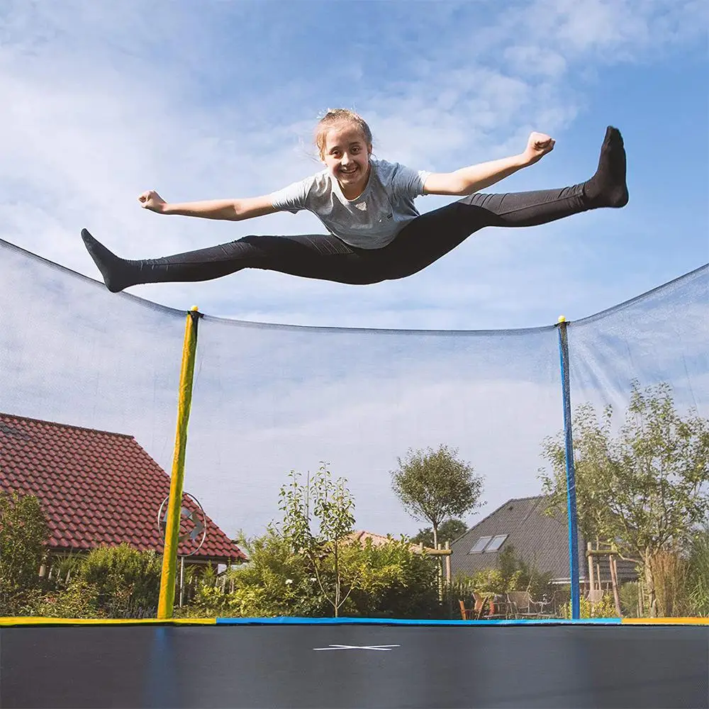 5ft Outdoor Trampoline With Protective Net For Children Anti-fall Nylon Trampoline Triple U Foot Jumping Pad Exercise Device HWC
5ft Outdoor Trampoline With Protective Net For Children Anti-fall Nylon Trampoline Triple U Foot Jumping Pad Exercise Device HWC