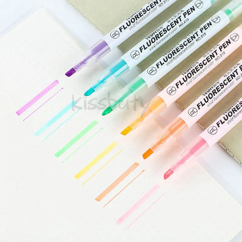 6PCS/Set Double head Highlighters Light/Deep Color Series 6 Colors Marker Midliner Highlighters for School& Office Stationery
6PCS/Set Double head Highlighters Light/Deep Color Series 6 Colors Marker Midliner Highlighters for School& Office Stationery