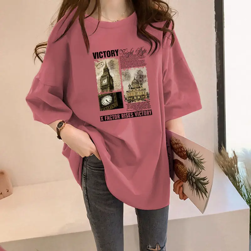 Building Oversized T-shirts Y2k Clothes Summer Short Sleeve Loose T Shirt Women Tops Female Casual O Neck Women's Tee Shirt 2022
Building Oversized T-shirts Y2k Clothes Summer Short Sleeve Loose T Shirt Women Tops Female Casual O Neck Women's Tee Shirt 2022