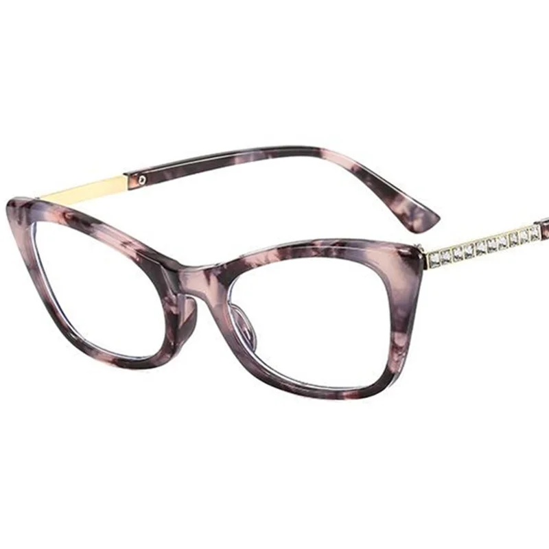 Women Anti-Blue Light Glasses Gradient Color Frame Eyeglasses Cat Eye Spectacles Simplity Clear Lens Diamond Temples Eyewear 
Women Anti-Blue Light Glasses Gradient Color Frame Eyeglasses Cat Eye Spectacles Simplity Clear Lens Diamond Temples Eyewear