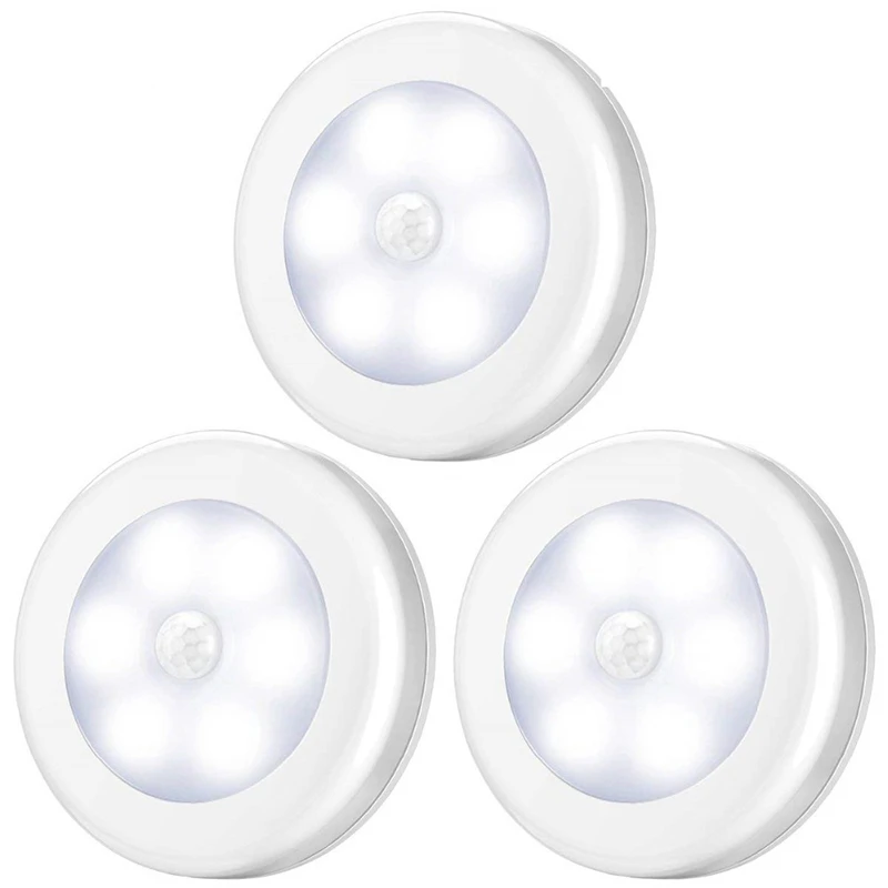 Wireless Round Motion Sensor LED Night Light Battery Powered Cabinet Night Lamp Bedside Lights For Bedroom Home Closet Lighting
Wireless Round Motion Sensor LED Night Light Battery Powered Cabinet Night Lamp Bedside Lights For Bedroom Home Closet Lighting
