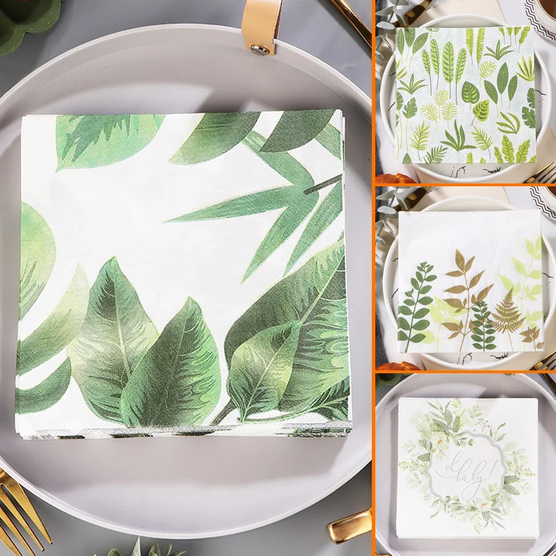 20 шт., одноразовые декоративные бумажные салфетки 
20 шт., одноразовые декоративные бумажные салфетки