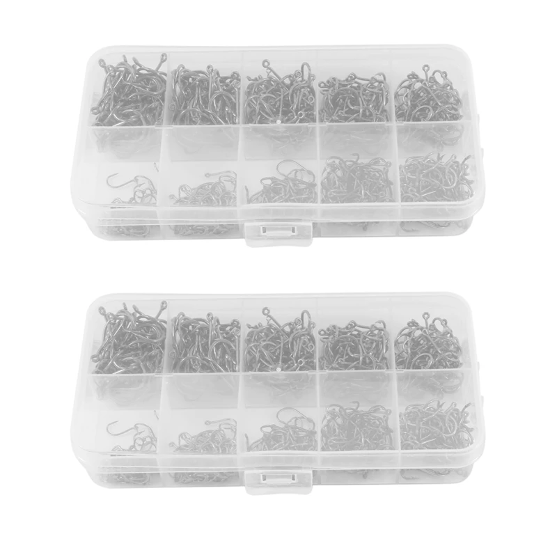 1200 Pcs/Box Fishing Hooks Stuff High Carbon Steel Catfish Circle Hooks Mixed Size Barbed Jig Hook Tackle For Saltwater 
1200 Pcs/Box Fishing Hooks Stuff High Carbon Steel Catfish Circle Hooks Mixed Size Barbed Jig Hook Tackle For Saltwater