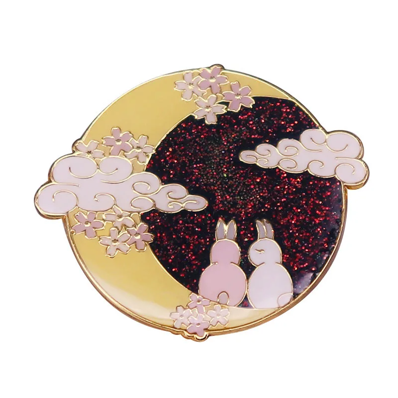 Shining Night Sky with Pink Flowers Jewelry Gift PinFashionable Creative Cartoon Brooch Lovely Enamel Badge Clothing Accessories
Shining Night Sky with Pink Flowers Jewelry Gift PinFashionable Creative Cartoon Brooch Lovely Enamel Badge Clothing Accessories