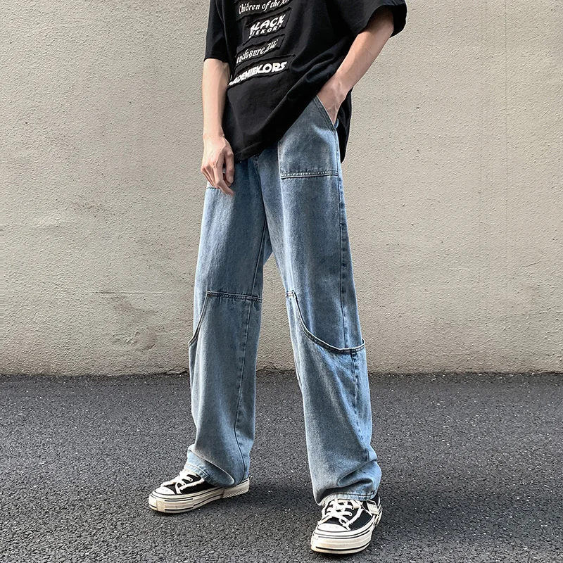 Loose Vintage Big Pockets Cargo Jeans Men Straight Hip Hop Jean Pants Chic Design Mens Casual Streetwear All-match Denim Pants
Loose Vintage Big Pockets Cargo Jeans Men Straight Hip Hop Jean Pants Chic Design Mens Casual Streetwear All-match Denim Pants