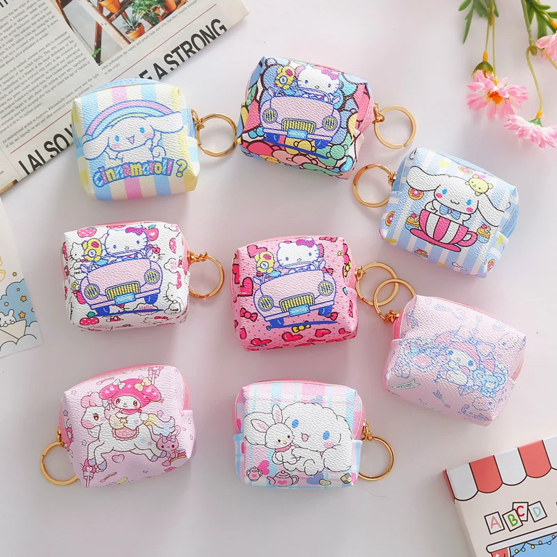 Sanrios Kawaii Coin Purse Anime Figures Cinnamoroll Hello Kt Melody Card Holder Cartoon Waterproof Wallet Key Storage Zipper Bag
Sanrios Kawaii Coin Purse Anime Figures Cinnamoroll Hello Kt Melody Card Holder Cartoon Waterproof Wallet Key Storage Zipper Bag