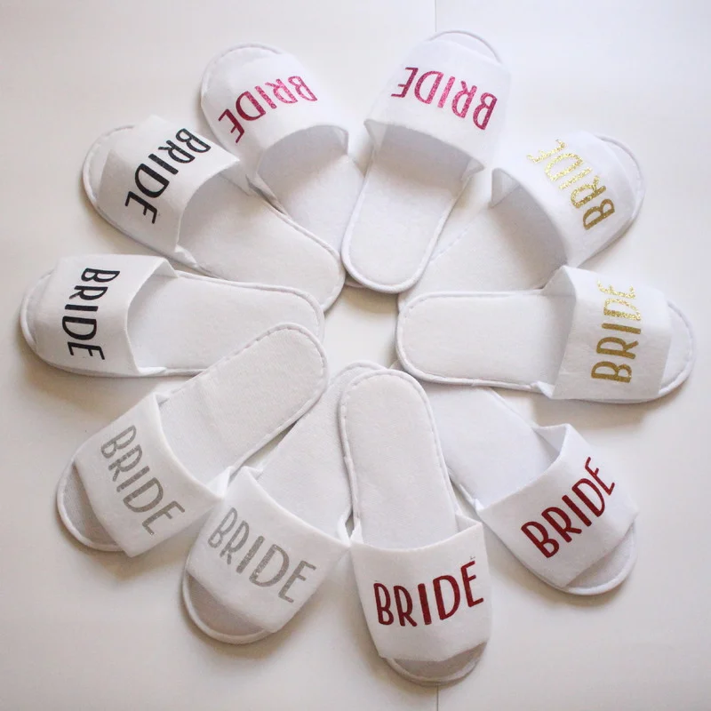 1 Pair Team Bride Wedding Decoration Bridesmaid Bride To Be Hen Party Bride Shower Bachelorette Party Isposable Slippers
1 Pair Team Bride Wedding Decoration Bridesmaid Bride To Be Hen Party Bride Shower Bachelorette Party Isposable Slippers