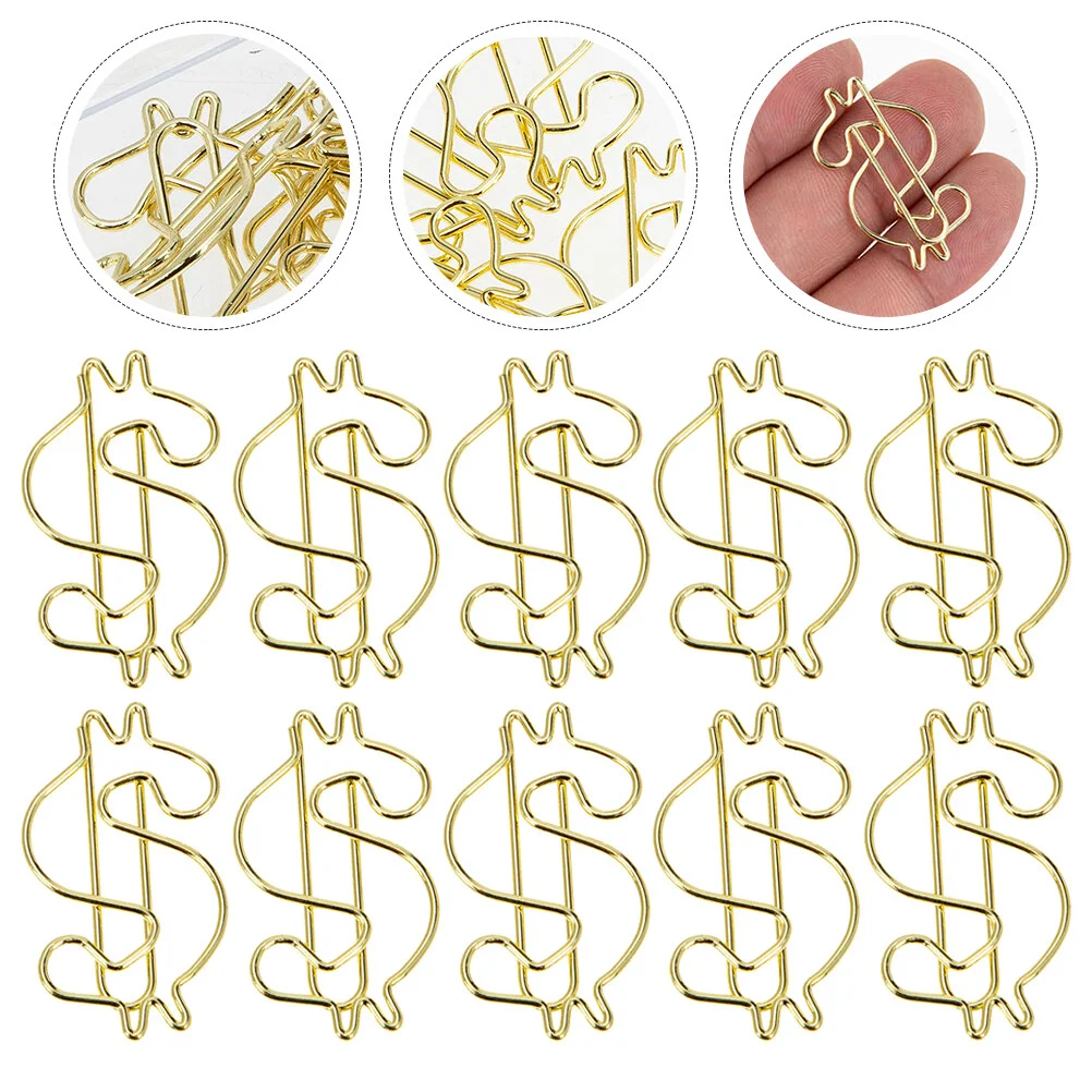 Drawing Dollar Shape Paper Clips Stationery Binder Office Alloy Fixing Tool Design Wire Notice Board Gold
Drawing Dollar Shape Paper Clips Stationery Binder Office Alloy Fixing Tool Design Wire Notice Board Gold
