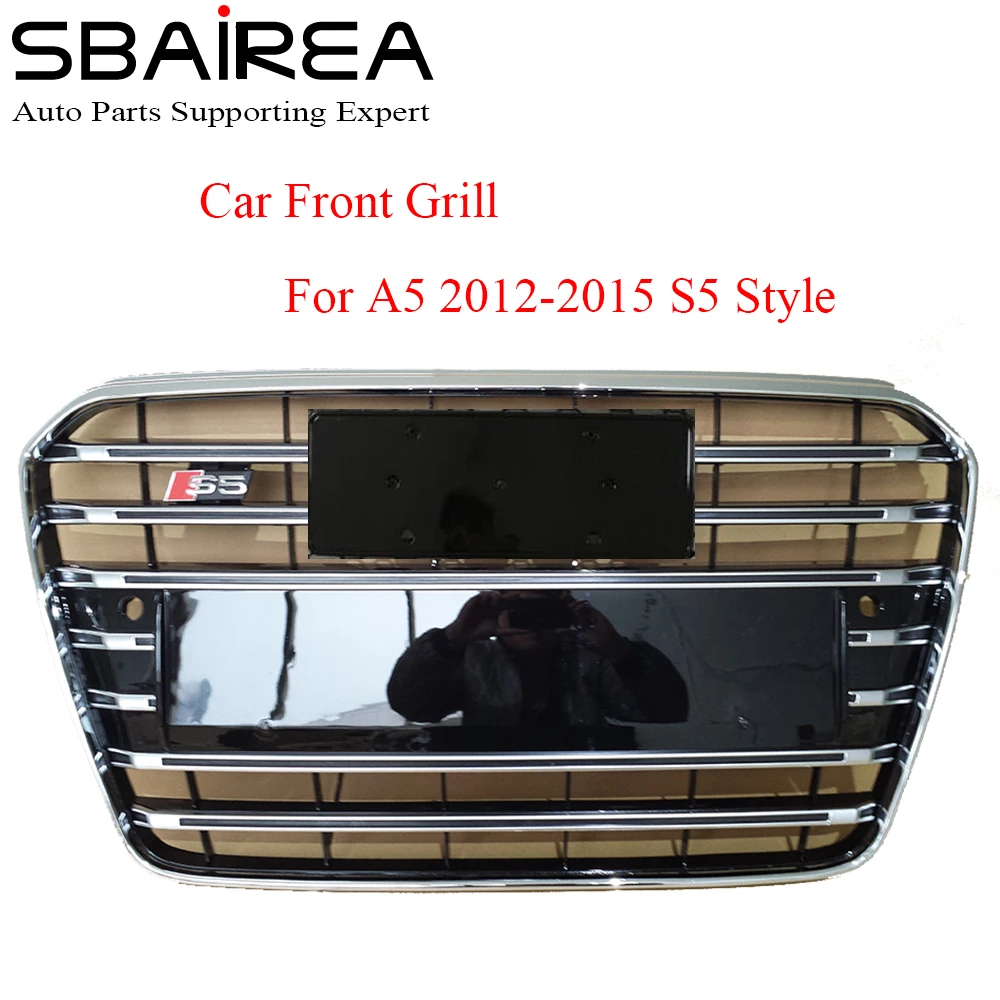 SBAIREA Front Bumper Car Grill For Audi A5 S5 2012 2013 2014 2015 Auto Spare Part Car Accessories Style Upper Grille 
SBAIREA Front Bumper Car Grill For Audi A5 S5 2012 2013 2014 2015 Auto Spare Part Car Accessories Style Upper Grille