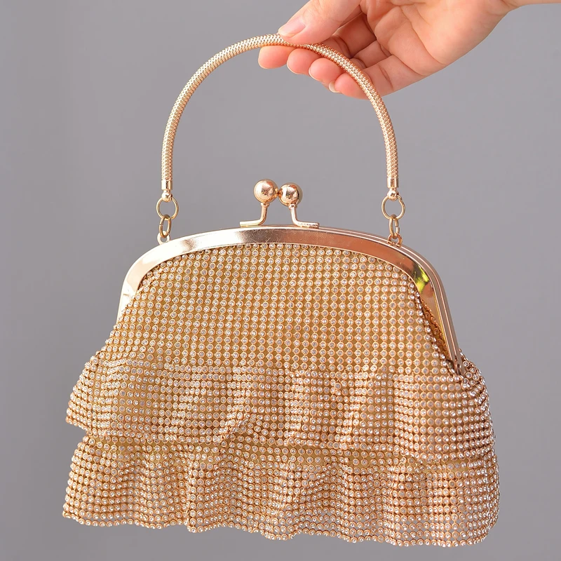 Golden Clutch for Women Crystal Evening Handbags 2022 Designer Luxury Bag High Quality Diamond Bling Purse Shoulder Strap Bags
Golden Clutch for Women Crystal Evening Handbags 2022 Designer Luxury Bag High Quality Diamond Bling Purse Shoulder Strap Bags