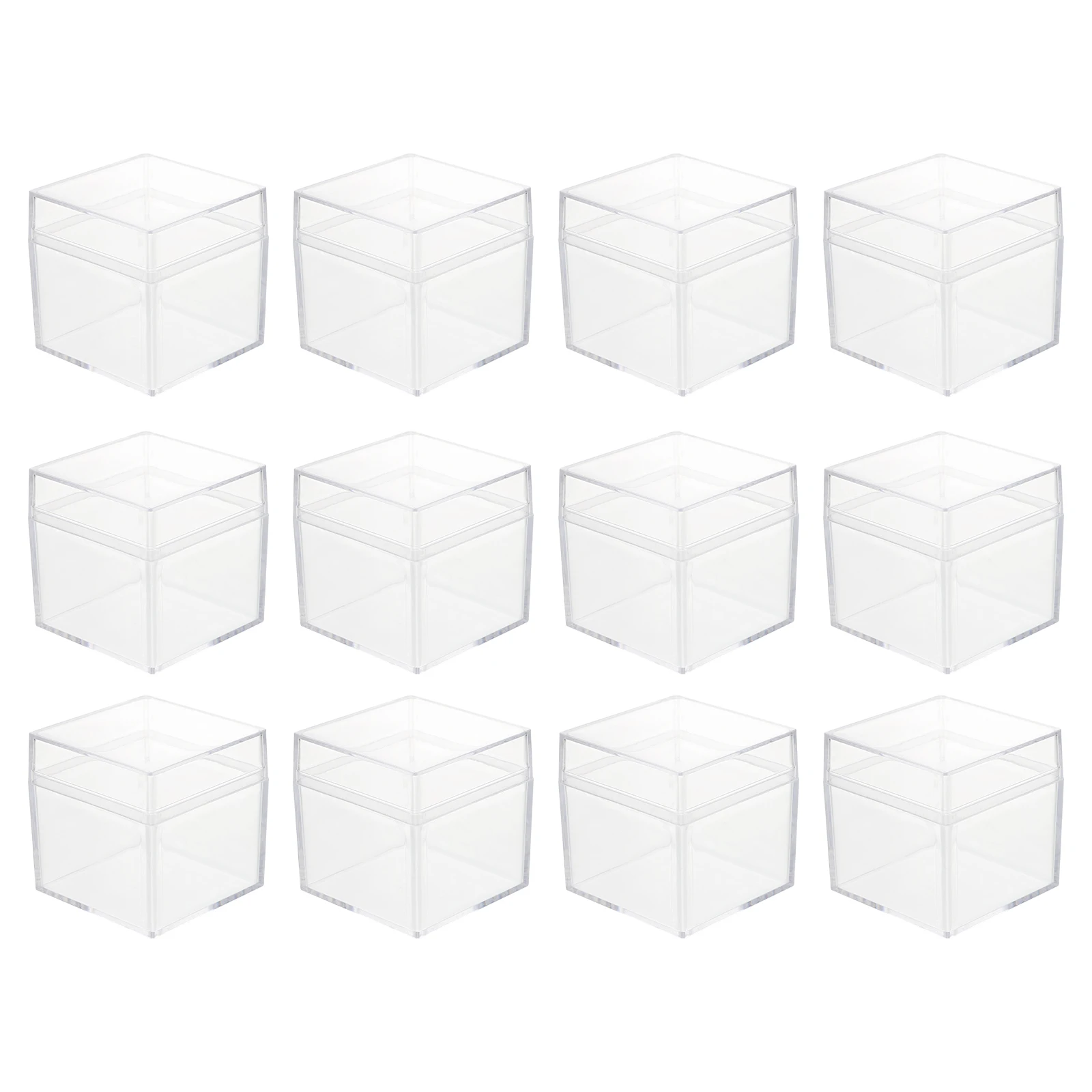 12Pcs Acrylic Box Packing Box Clearcontainers Lid Boxes Favor Candy Box Gift Container Organizer Candy Cube Display Storage
12Pcs Acrylic Box Packing Box Clearcontainers Lid Boxes Favor Candy Box Gift Container Organizer Candy Cube Display Storage